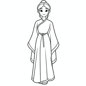Disegno facile di mulan