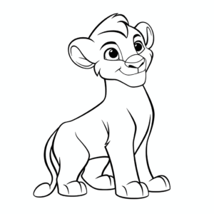 Disegno facile di nala il re leone