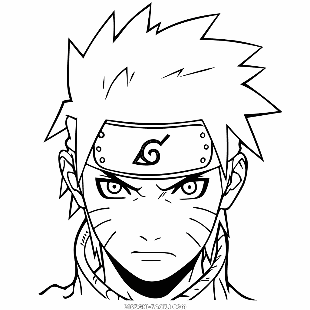 Disegno facile di naruto uzumaki