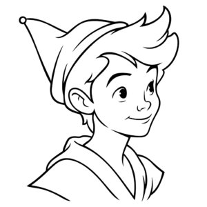 Disegno facile di peter pan