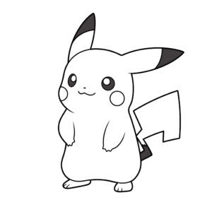 Disegno facile di pikachu