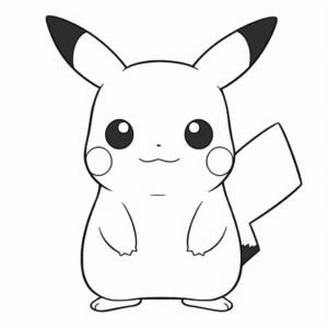 Disegno facile di pikachu pokemon