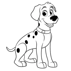 Disegno facile di pongo 101 dalmati