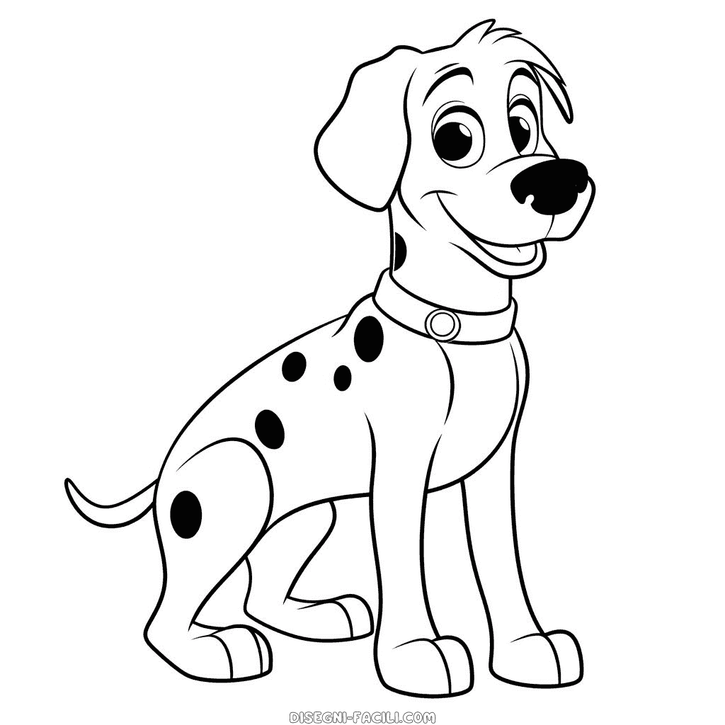 Disegno facile di pongo 101 dalmati