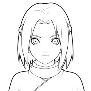 Disegno facile di sakura haruno