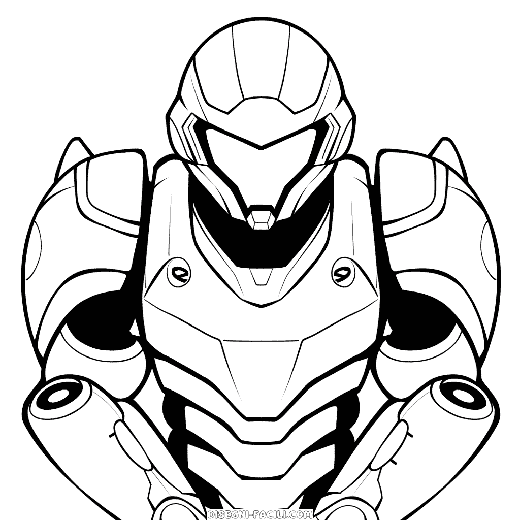 Disegno facile di samus aran metroid