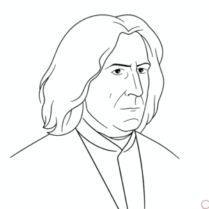 Disegno facile di severus snape