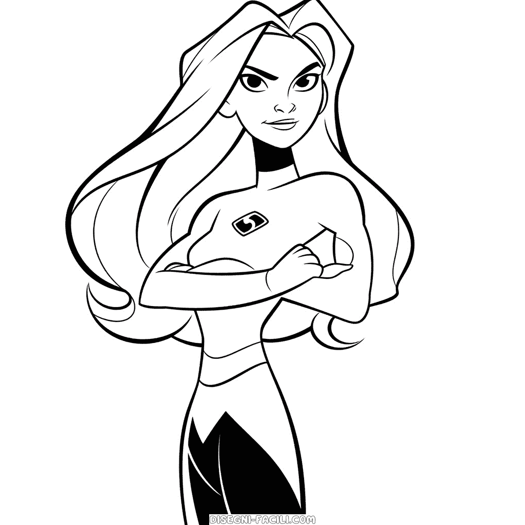 Disegno facile di shego kim possible