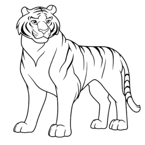 Disegno facile di shere khan il libro della giungla