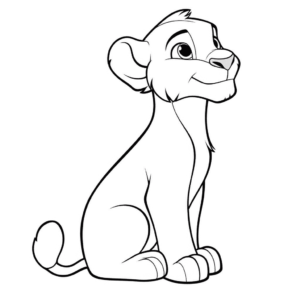 Disegno facile di simba il re leone