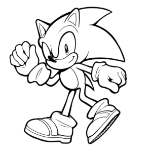 Disegno facile di sonic il riccio