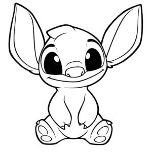 Disegno facile di stitch lilo e stitch