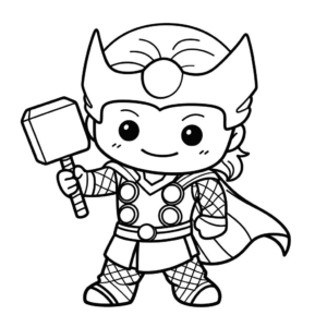 Disegno facile di thor