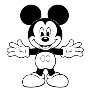 Disegno facile di topolino