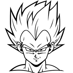 Disegno facile di vegeta dragon ball