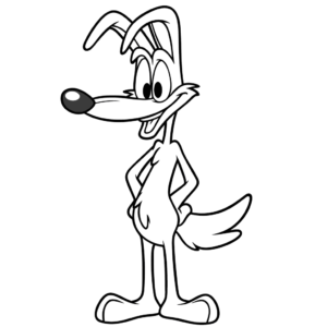 Disegno facile di wile e. coyote looney tunes