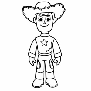 Disegno facile di woody toy story
