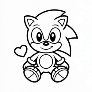 Disegno facile di Simpatico Baby Sonic