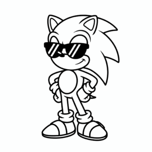 Disegno facile di Sonic Fantastico