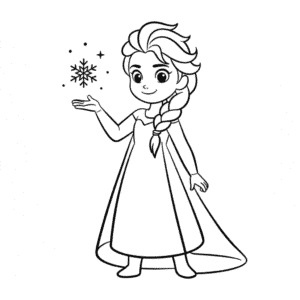Disegno Facile di Anime Elsa
