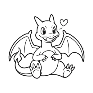 Disegno Facile di Carino Charizard