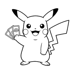Disegno Facile di Cartone animato Pikachu