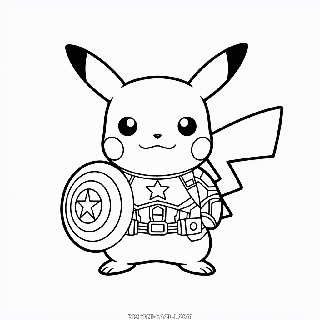 Disegno Facile di Cosplay Pikachu