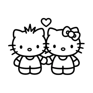 Disegno Facile di Hello Kitty e Dear Daniel