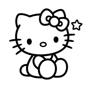 Disegno Facile di Kawaii Hello Kitty