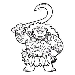 Disegno Facile di Maui Vaiana