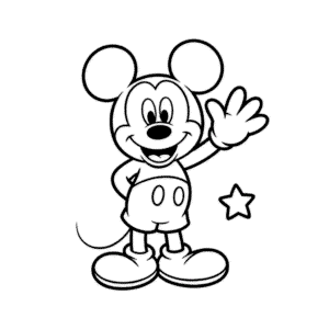 Disegno Facile di Personaggio Animato Disney