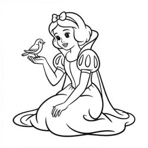 Disegno Facile di Principessa Biancaneve