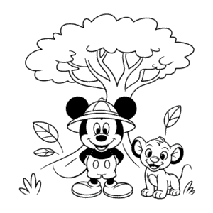 Disegno Facile di Regno Animale Disney