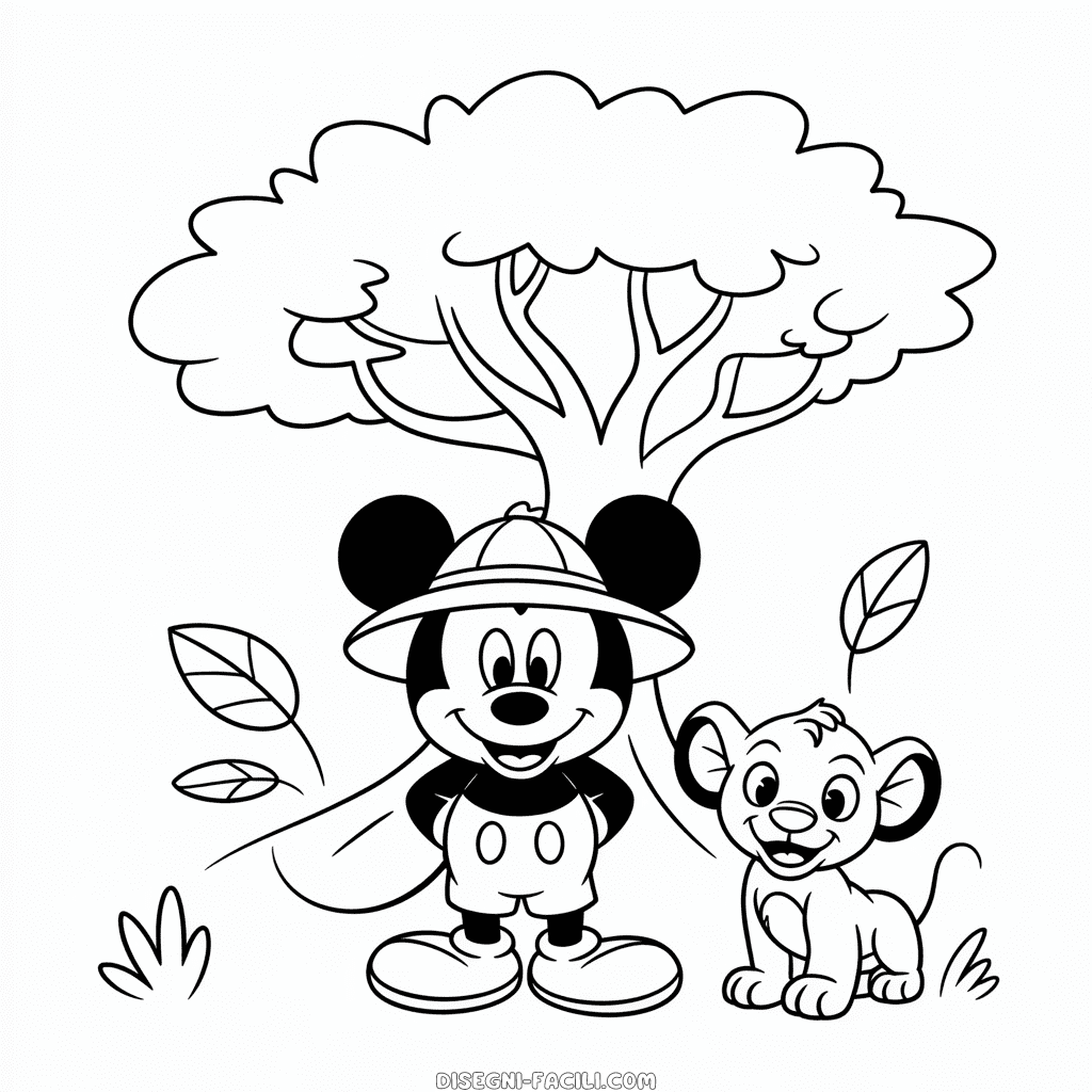 Disegno Facile di Regno Animale Disney