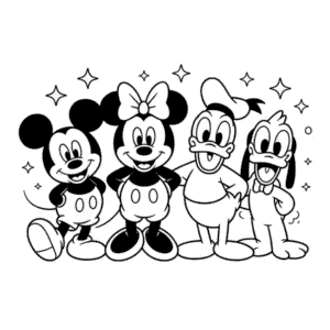 Disegno Facile di Tutti i Personaggi Disney