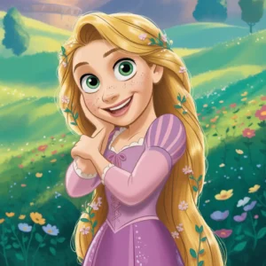Disegni Facili di Rapunzel