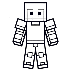 Disegno Facile di Armatura Minecraft