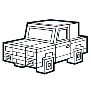 Disegno Facile di Auto Minecraft