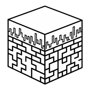 Disegno Facile di Blocco Minecraft