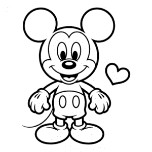 Disegno Facile di Chibi Topolino
