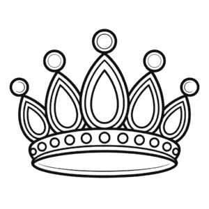 Disegno Facile di Corona di Rapunzel