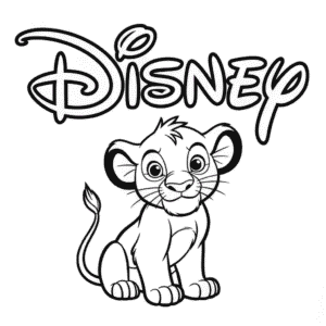 Disegno Facile di Disney Il Re Leone