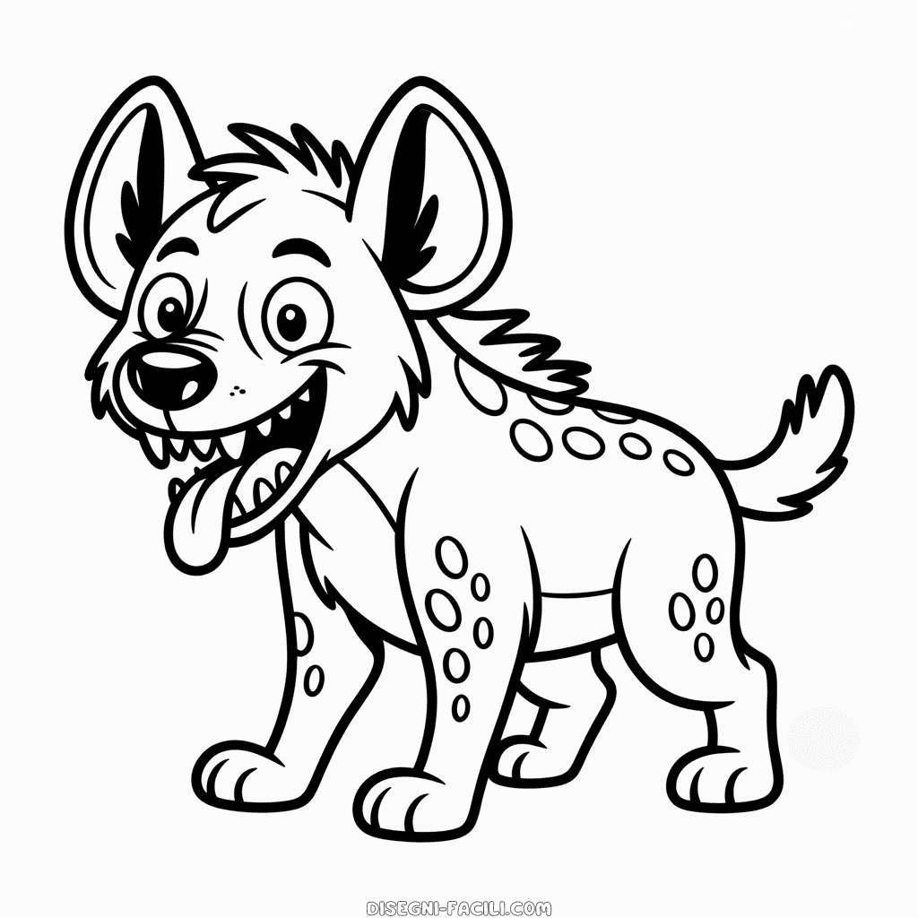 Disegno Facile di Ed da Il Re Leone