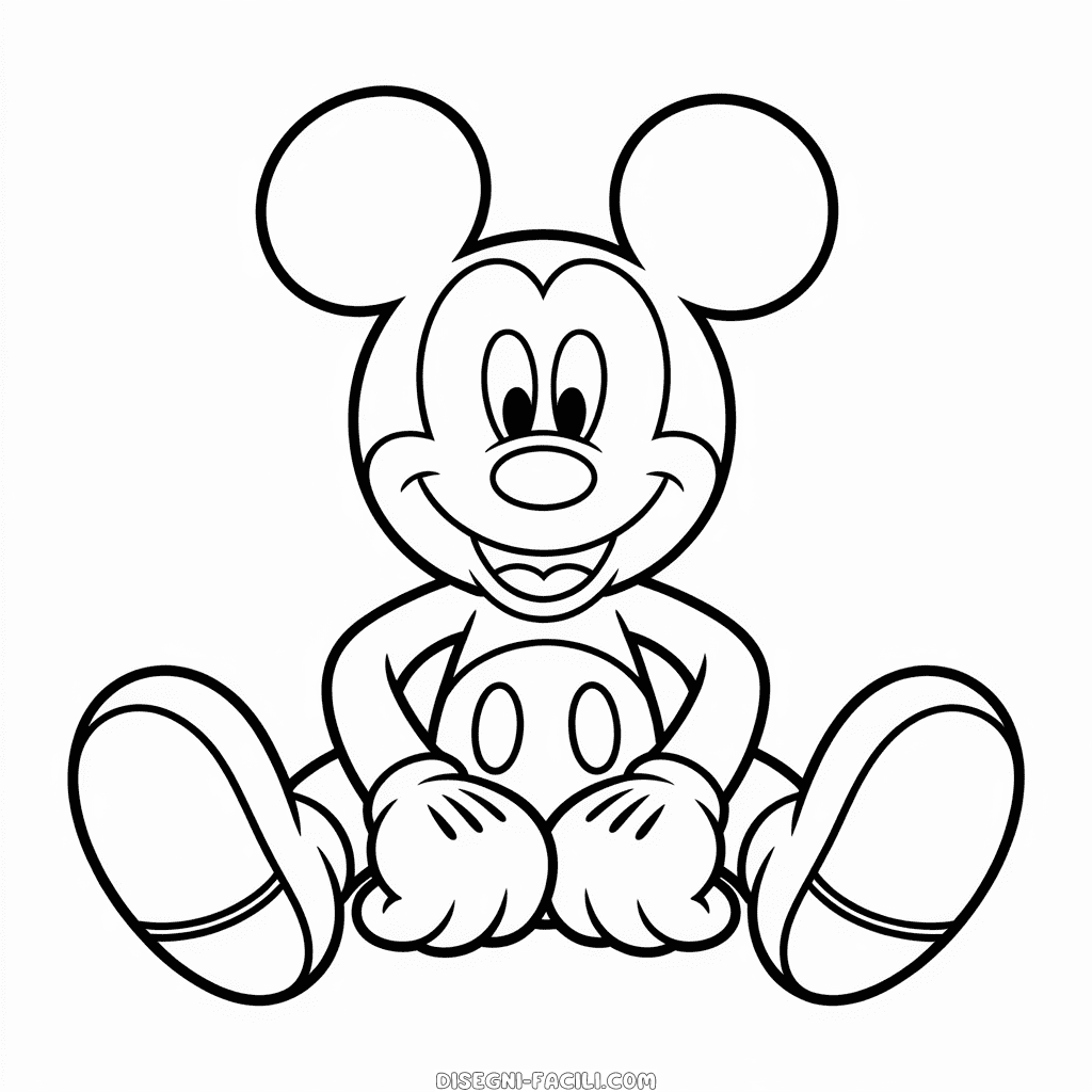 Disegno Facile di Grande Topolino