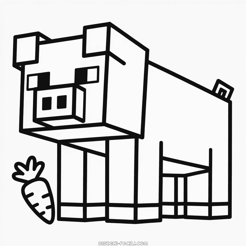 Disegno Facile di Minecraft Animali