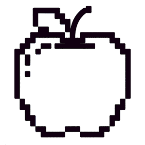Disegno Facile di Minecraft Mela