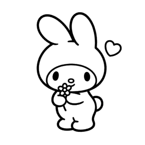 Disegno Facile di Personaggio Melody Hello Kitty