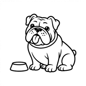 Disegno Facile di Bulldog