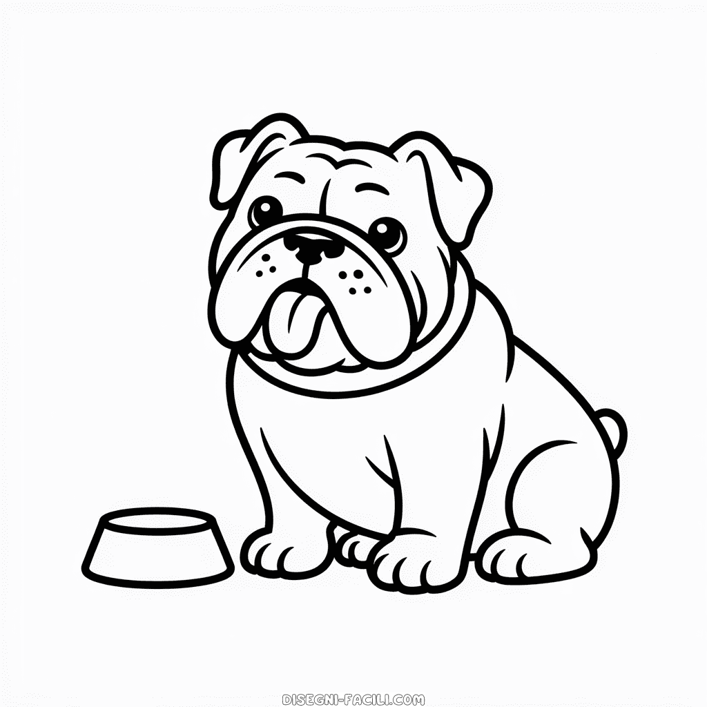 Disegno Facile di Bulldog
