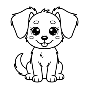 Disegno Facile di Cane Anime